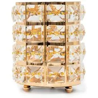 Intirilife Make-Up Organizer, 1-tlg., Pinselhalter für Make Up Pinsel Organizer aus Eisen und Glas
