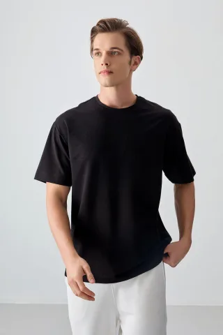 Übergroßes Rundhals-T-Shirt