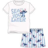 Disney Pyjama Stitch Kinder Pyjama kurz Baumwollpyjama Sommerpyjama