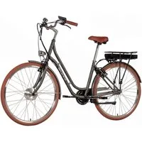 SAXXX E-Bike Cityrad 28'' Elektrofahrrad für Damen Herren, 90km, V-Bremse, 95% vormontiert, 3 Gang Shimano Nexus Schaltwerk, Nabenschaltung, Frontmotor, 374,4 Wh, (max. 130kg, Vorderradmotor, Gepäckträgerakku, mit Gepäckträger), Pedelec, E-Citybike, 