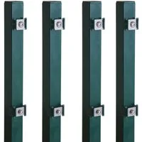 Arvotec Zaunpfosten 4x Pfosten zum Aufschrauben für Mattenhöhe 180/183 cm Grün, (0-St), zum Aufschrauben, ohne Bodenplatte