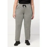 Ulla Popken Funktionshose Jogginghose Seitenstreifen Elastikbund Taschen