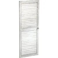 Kobolo Dekoobjekt Deko-Fensterladen white vintage - 35x90 cm, aus Holz