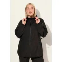 Ulla Popken Funktionsjacke Regenjacke leicht Kapuze wasserdicht verstaubar