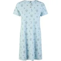 By Louise Nachthemd Damen Schlafshirt mit kurzem Arm (1-tlg) Streublumen