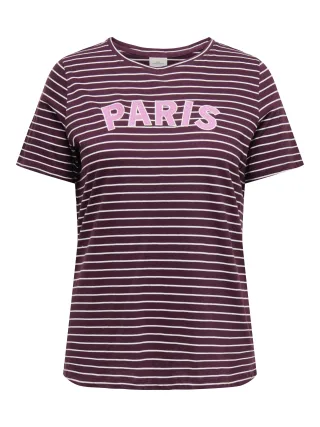 ONLY CARMAKOMA - CARJOSHUA S/S O-NECK REG TEE JRS Fig - Gr. - 44