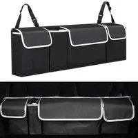 König Design Rücksitzorganizer Kofferraum Organizer Auto Kofferraumtasche Aufbewahrungsbox, KFZ Rücksitz Zubehör Tasche Organizer