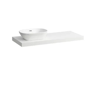 Laufen Waschtisch-Platte LANI 495x1185x65 mit Aussschnitt links H4046721122601