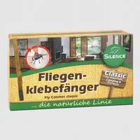 Silberkraft Insektenfalle Silence Fliegenklebefänger: Klassischer Fliegenfänger mit Lockwirkung