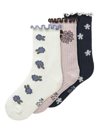 NAME IT - NMFOALIA 3P SOCK navy blazer - Gr. - 22/24