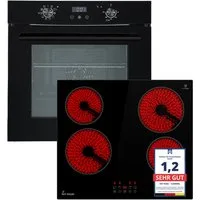 KKT KOLBE Backofen-Set Backofen und Kochfeld SET7005FBCH5900RL, Herdset / Heißluft / Einbauherd / Einbaubackofen / Dualzone