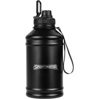 Sportinator Trinkflasche "Hydrated" Fitness Edelstahl Trinkflasche 2,2l, spülmaschinenfest