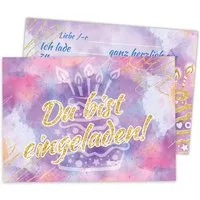 LIMONIA Einladungskarten zum Geburtstag Einladungen Karten Aquarell Erwachsene Kinder, Einladungskarten Aquarell Karte für Feiern