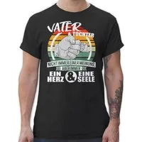 Shirtracer T-Shirt Vater und Tochter eine Seele Vatertag Geschenk für Papa