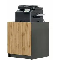 InnoFurn Aktenschrank Elona Druckerkommode (Druckertisch, Extra Tief für Drucker) Druckerschrank Soft-Close & Push-to-Open, Made in Germany