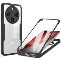 Wigento Handyhülle 360 Grad für Honor Magic 8 Lite Full Display & Kameraschutz Schwarz 6,78 Zoll, 360 Grad Schutz, stoßdämpfend, robust