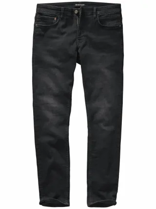 Mey & Edlich Herren Denim-Joggjeans Schwarz 85 % Baumwolle, 13 % Polyester, 2 % Elasthan