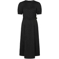 Banned A-Linien-Kleid Iris Polka Dot Schwarz Swing Vintage Rockabilly Gepunktet