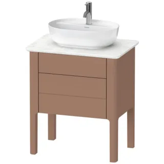 Duravit Luv Waschtisch-Unterschrank LU956505454 63,8x45x74,3cm, 1 Schubkasten, 1 Auszug, stehend, Mandel Seidenmatt