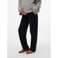Mamalicious Umstandshose MLLIF STRAIGHT JRS PANT NOOS aus Jersey, in elastischer Qualität, ohne Verschluss, mit Gummizug