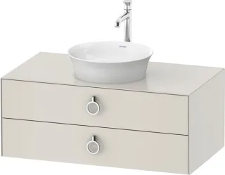 Duravit White Tulip Konsolenwaschtischunterbau wandhängend Nordic Weiß Seidenmatt 1000x550x408 mm -  WT4991039390010