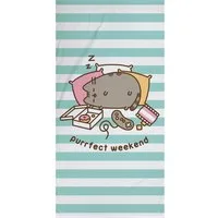 BERONAGE Strandtücher Pusheen Badetuch Purrfect Weekend 75x150 cm, 100% Baumwolle (1-St), Frottee in Velours-Qualität
