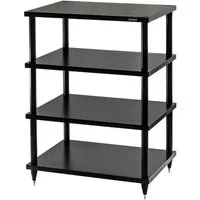 Solidsteel Audio-Board S2-4 HiFi Audio Rack Black, Italienisches Design mit hochwertigem Polymer-Finish
