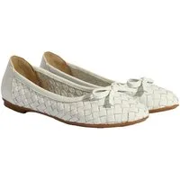 Desa Damen-Ballerinas aus Leder – Flacher Absatz, ohne Verschluss Ballettschuh
