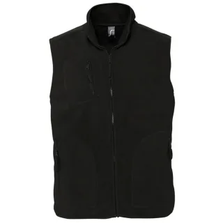 SOLS Norway Unisex Anti-Pill Fleece Bodywarmer / Weste (Schwarz)