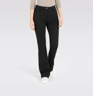 MAC - MAC JEANS - BELLA, Stretch ribbon schwarz - Gr. - 32