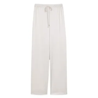 Ted Baker Umaibo Satin Jogginghose Mit Weitem Bein, Elfenbeinfarben