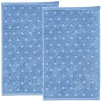 Erwin Müller Gästehandtuch Gästetuch "Baden-Baden" 2er-Pack, Frottier, Walk-Frottier Uni/Hoch- Tiefstruktur