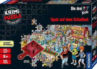 Kosmos Krimi-Puzzle 697983 - Die DREI ??? Kids: Spuk auf dem Schulfest [200 Teile]
