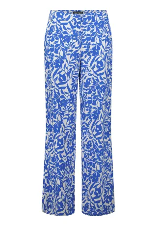 Betty Barclay - Leinenhose Weiß/Blau - Gr. - 40