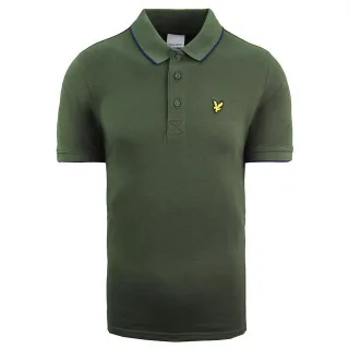 Lyle & Scott Golf Tipped Herren Poloshirt grün