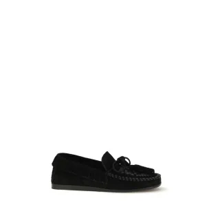 Isabel Marant Schwarze Kalbleder Bos Taurus Slipper