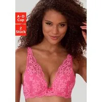 petite fleur by Lascana Push-up-BH (Packung, 2 Stück) in High Apex Schnittform, Dessous