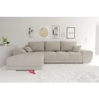 99rooms Ecksofa Antalya, Sofa L-Form, Eckcouch, mit Rückenkissen, Schlaffunktion, Strukturstoff NEVE