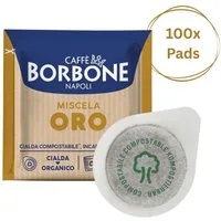 Caffè Borbone Kaffee Caffè Borbone Kompostierbare Kaffeepads Oro Kaffeemischung - 100 Pads, 1 x (kompostierbare Pads 44mm ESE Maschine, goldene Mischung)