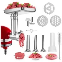 Youyijia Fleischwolfaufsatz Fleischwolf Aufsatz für KitchenAid Küchenmaschinen