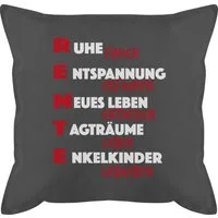 Shirtracer Dekokissen Rente Scribble, Rentner Rente