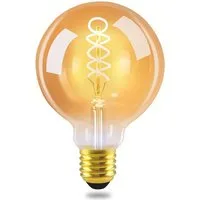 ZMH LED-Leuchtmittel LED Lampe E27 Glühbirne: G95//G125 Vintage Edison Leuchtmittel 4W, E27, 1 St., 2200k, Retro Filament Birnen Bulb Energiesparlampe für Haus