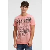 CAMP DAVID Rundhalsshirt mit Kontrastnähten