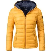 Marikoo Steppjacke Luci modische Damen Übergangsjacke mit großer Kapuze