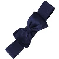 Banned Taillengürtel Bella Belt Navy Blau Vintage Schleife Retro Stretchgürtel