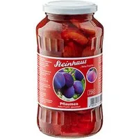 Steinhaus Obstkonserve, Steinhaus Pflaumen halbe Frucht gezuckert feine Frucht 720ml