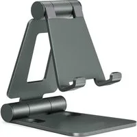 Blusmart Smartphone-Halterung Verstellbarer Handyhalter, (bis 8,00 Zoll, Faltdesign, tragbar und tragbar., Aus Aluminiumlegierung, robust und langlebig., Funktioniert auf allen Mobiltelefonen)