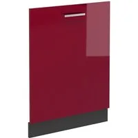 Vicco Frontblende R-Line, Rot Hochglanz/Anthrazit, 60 cm ohne Arbeitsplatte (1 St)