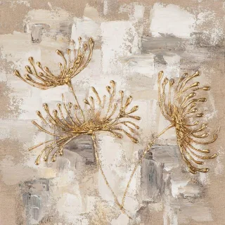 Gemälde CHRYSANTHEMEN GOLD