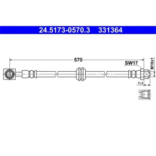 ATE Bremsschlauch vorne Mini R50 R52 R53